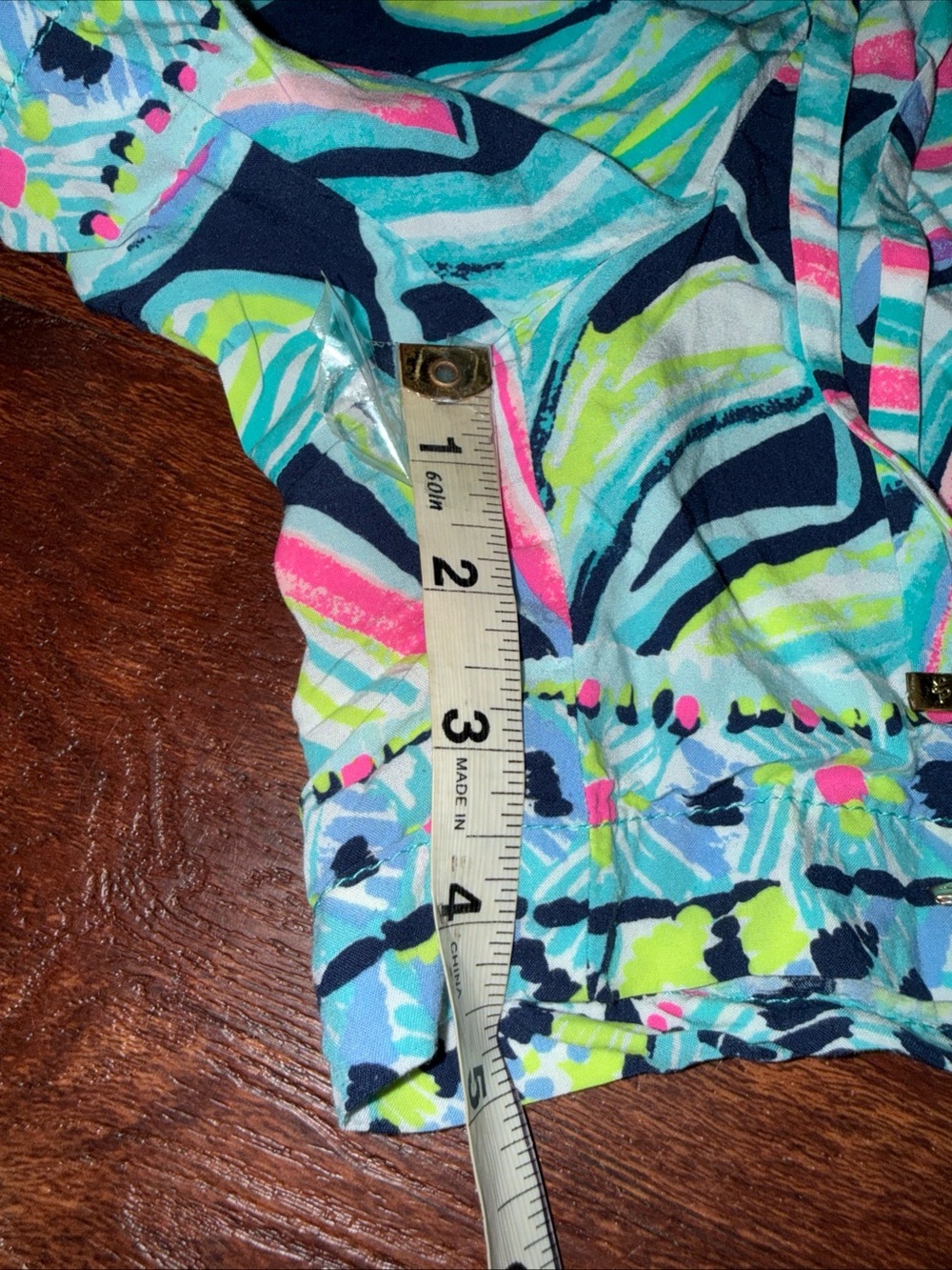 Women's Lilly Pulitzer Katia High Tide Dancing Lady Shorts- Pull On- Size M - Picture 8 of 8